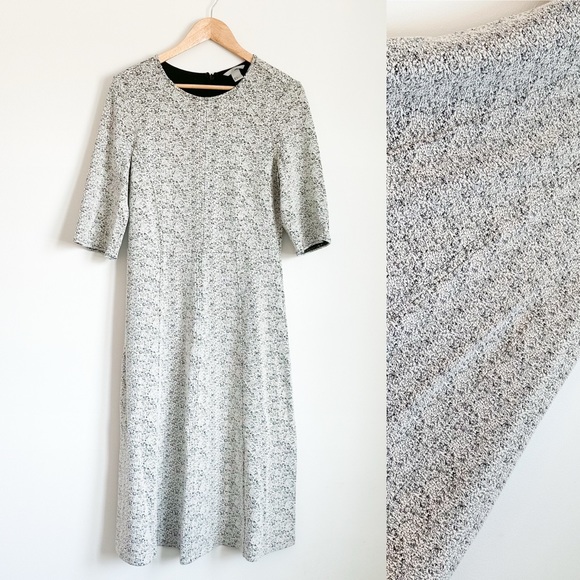 H&M soft grey textured dress - Picture 1 of 7